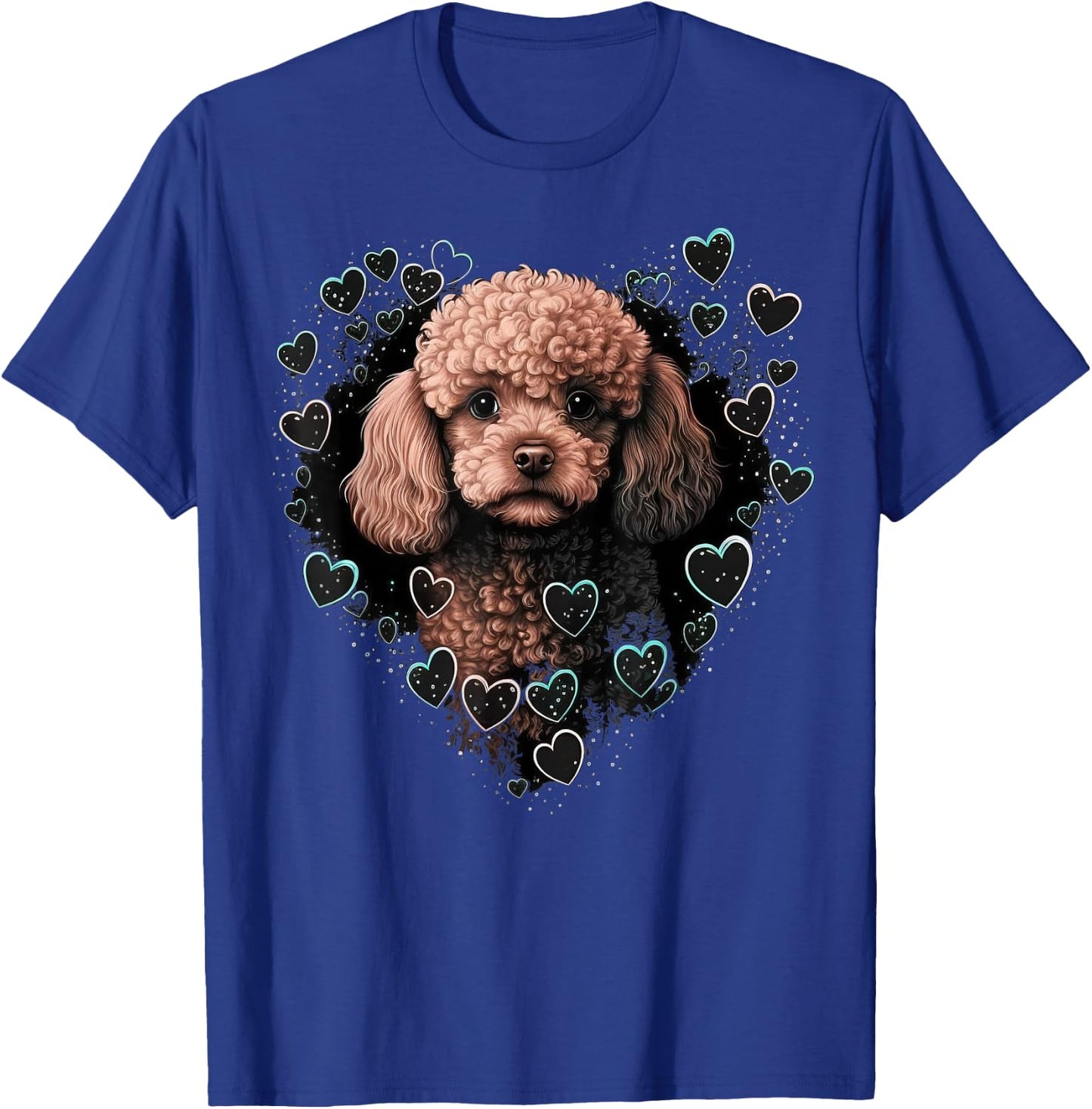 Toy Poodle Love Heart for Valentines Day on Poodle Lover T-Shirt - T-Shirt | Royal