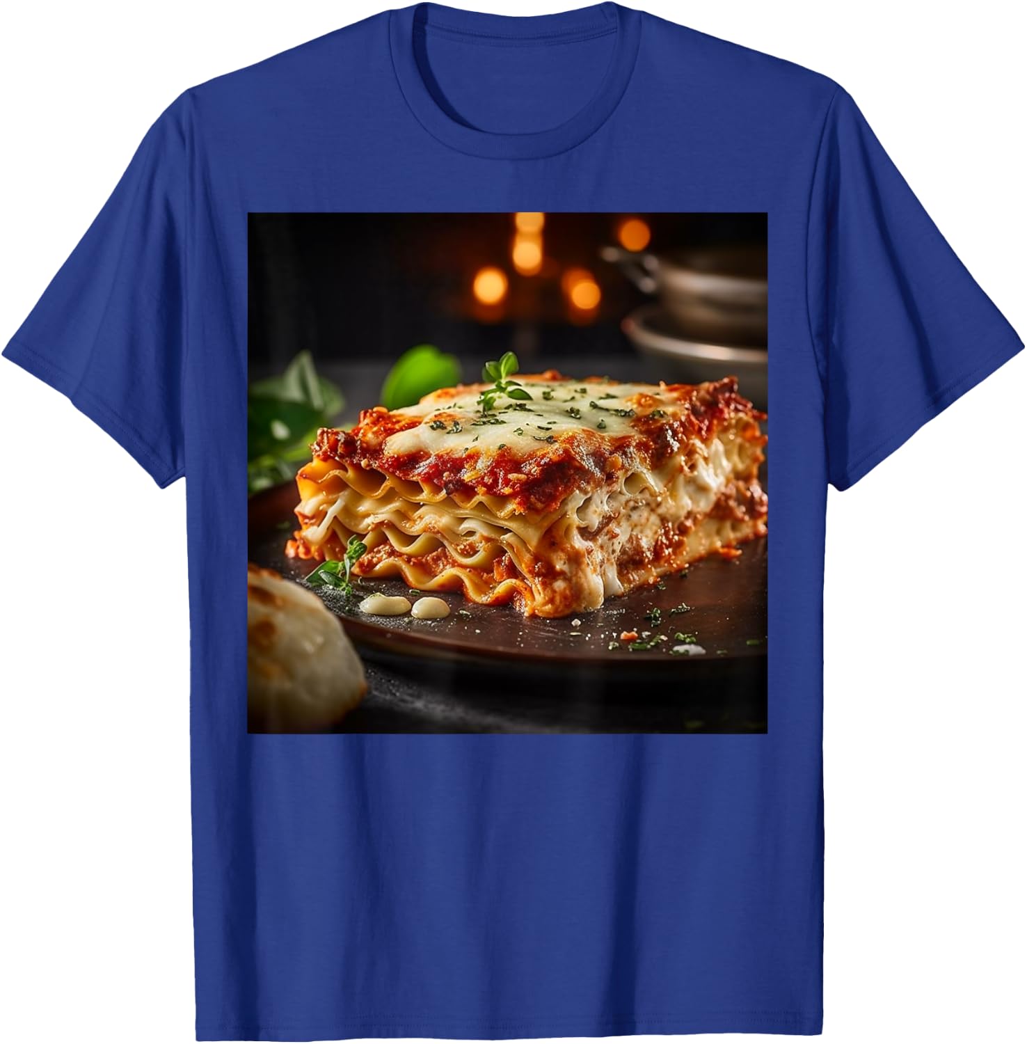Epic Lasagna Slice Graphic For Italian Food Fans T-Shirt - T-Shirt | Royal
