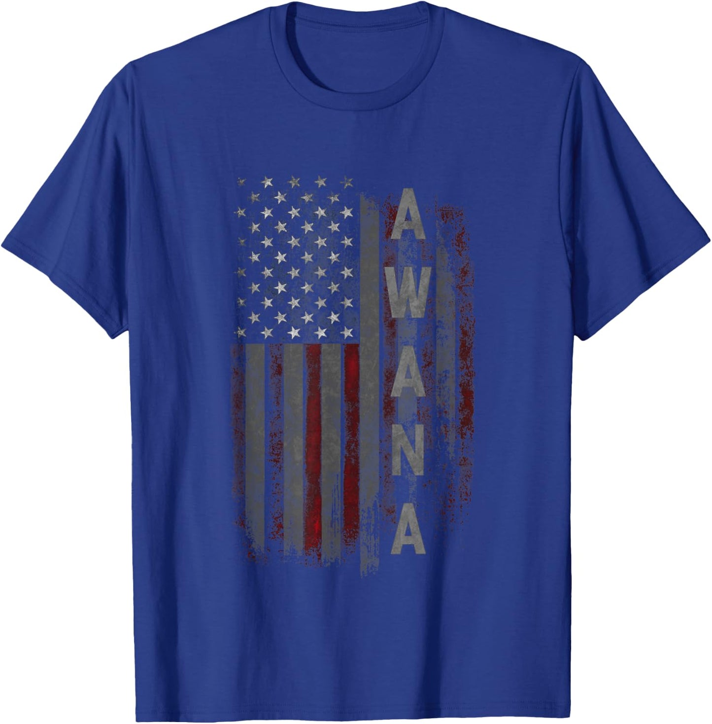 AWANA Family American Flag T-Shirt - T-Shirt | Royal