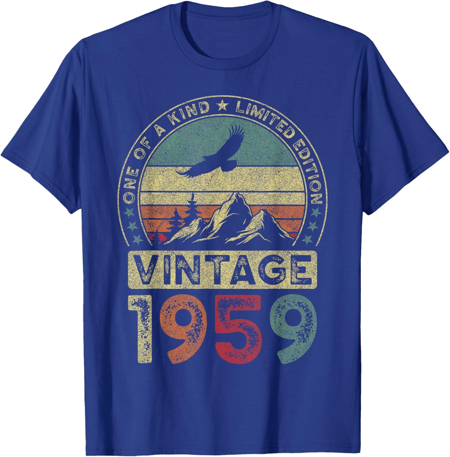 Vintage 1959 Limited Edition 66th Birthday 66 Years T-Shirt - T-Shirt | Royal