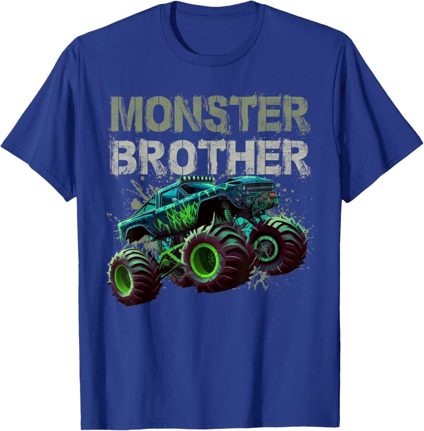 Monster Truck Brother Family Matching Monster Truck Lovers T-Shirt - T-Shirt | Royal