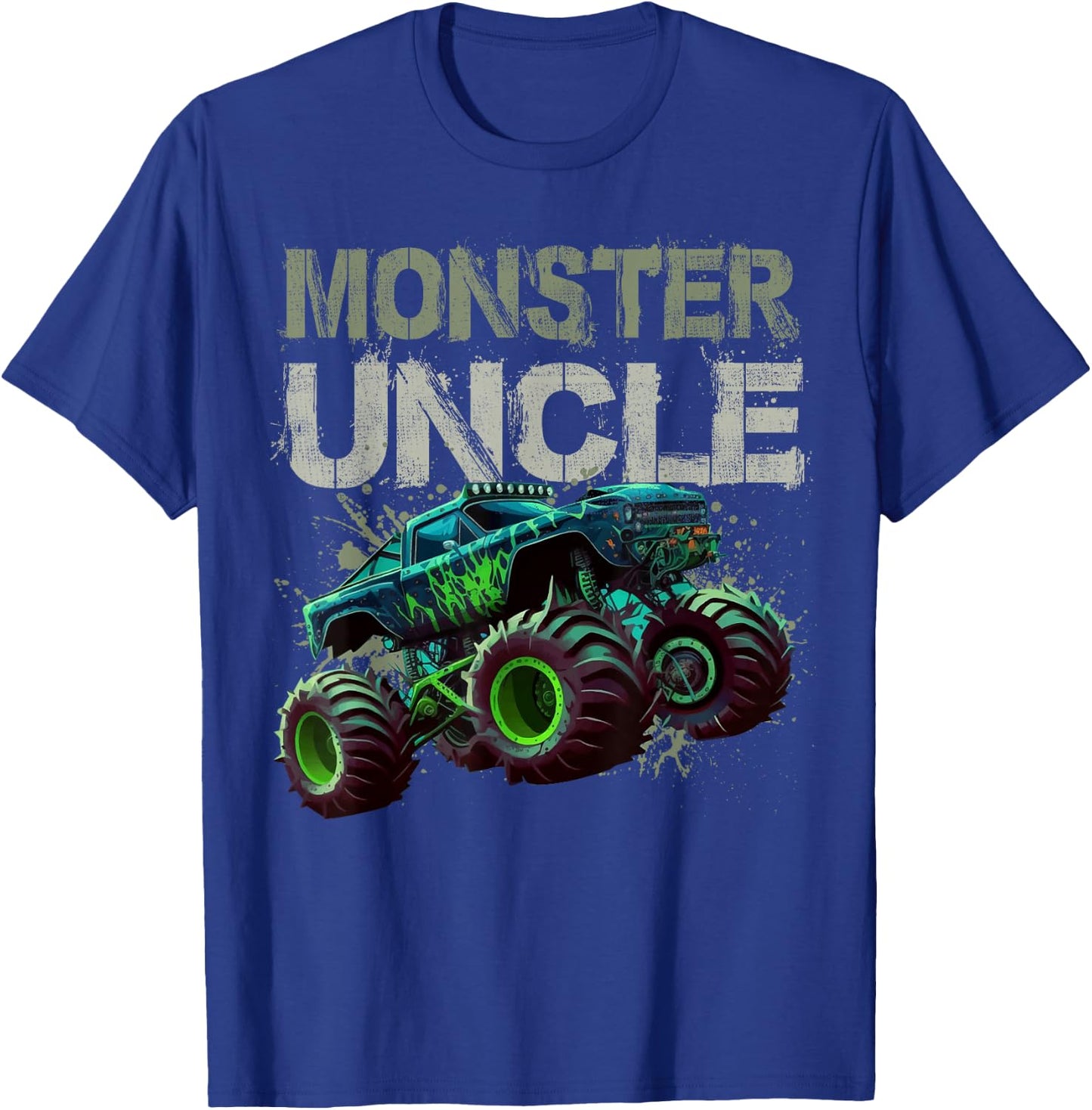 Monster Truck Uncle Family Matching Monster Truck Lovers T-Shirt - T-Shirt | Royal