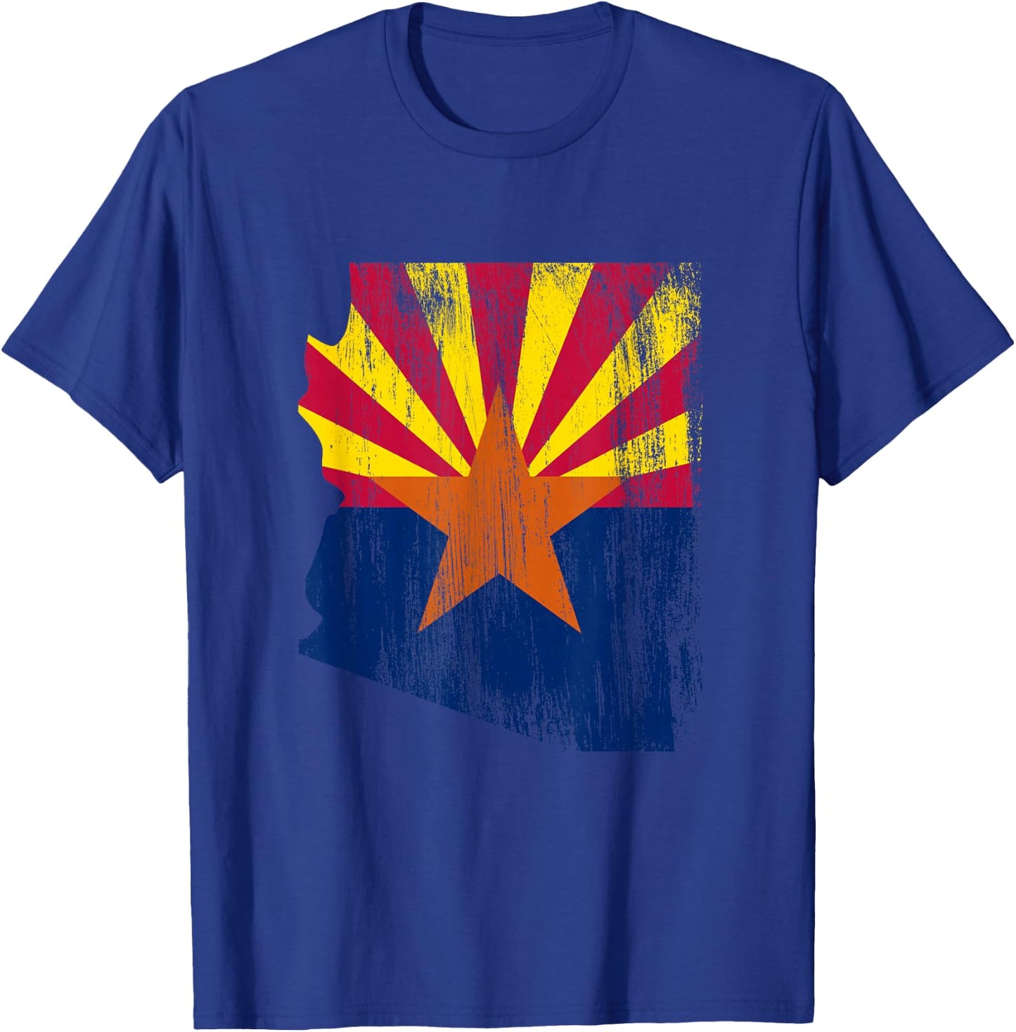 Arizona Vintage State Map Flag Pride T-Shirt - T-Shirt | Royal