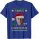 Mike Trout Los Angeles Baseball Christmas Sweater MLBPA T-Shirt - T-Shirt | Royal