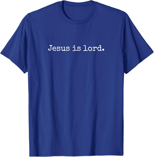 Jesus Is Lord Christian Faith Religious Vintage Christ T-Shirt - T-Shirt | Royal