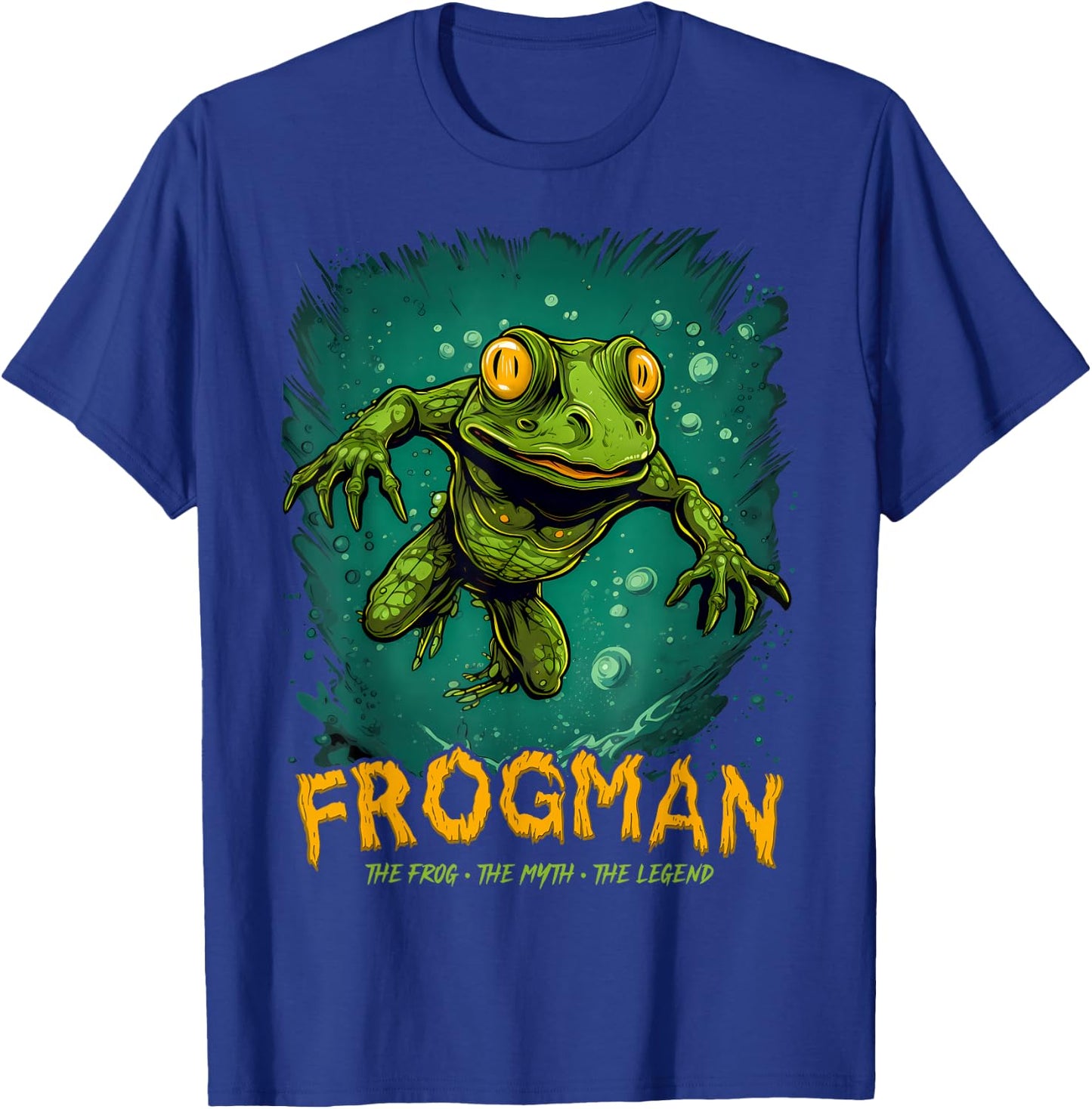 Loveland Frogman Cryptid Creature Frog Myth Cryptozoology T-Shirt - T-Shirt | Royal