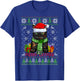 Funny Merry Catmas Tortoiseshell Cat Ugly Christmas Sweater Men Women Kids T-Shirt - T-Shirt | Royal
