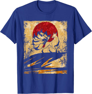 Nine Tailed Fox Japanese Art Retro T-Shirt - T-Shirt | Royal