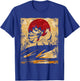 Nine Tailed Fox Japanese Art Retro T-Shirt - T-Shirt | Royal