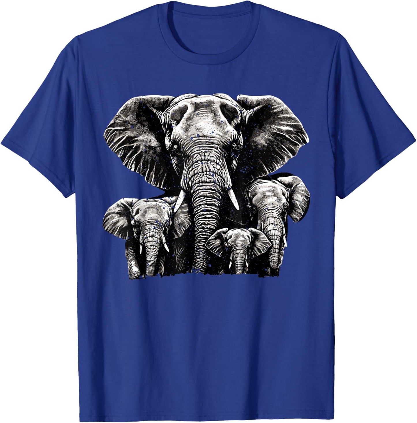 Elephant Dad Grahpic - Family Elephant Men T-Shirt - T-Shirt | Royal