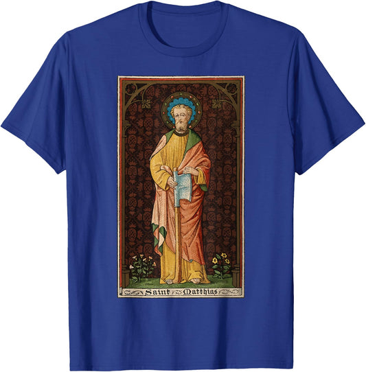 St Matthias the Apostle Axe Vintage Catholic Patron Saint T-Shirt - T-Shirt | Royal