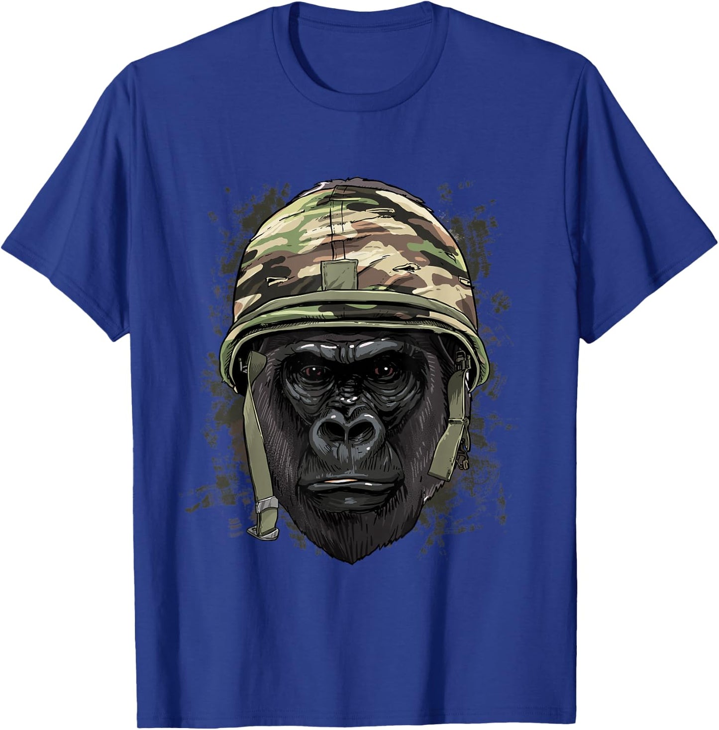 Gorilla Soldier Veteran Army Gorilla Primate Animal Lover T-Shirt - T-Shirt | Royal