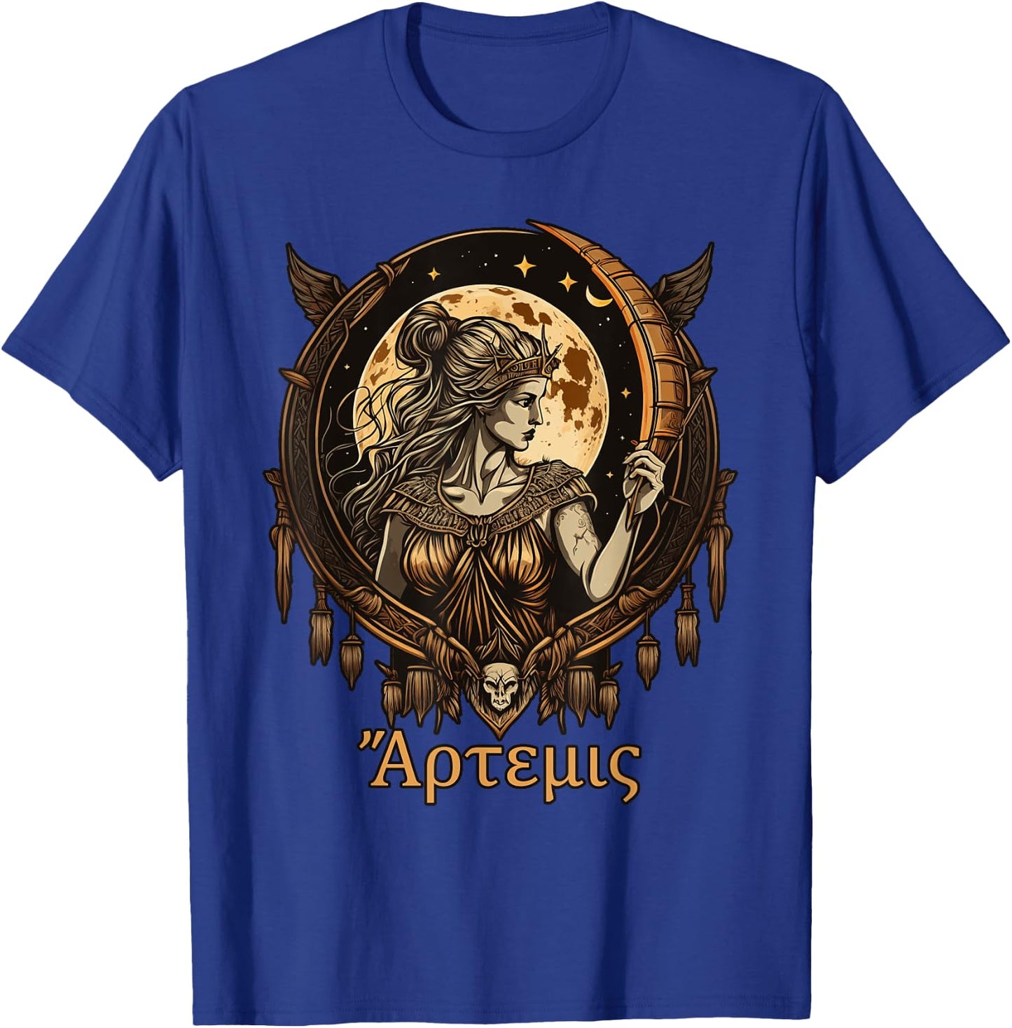 Greek Goddess Artemis Olympian Hero Ancient Greece T-Shirt - T-Shirt | Royal