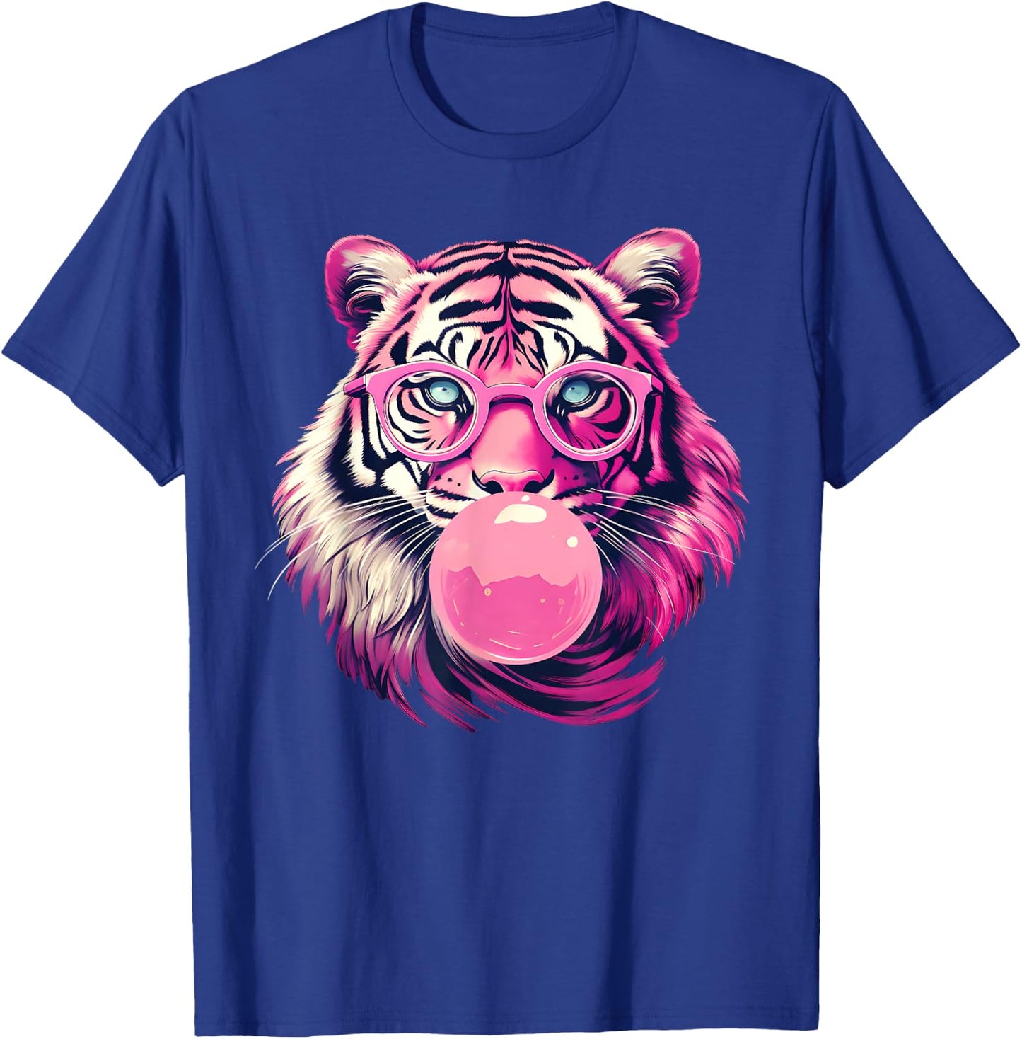 Women's Tiger Tiger Face Wild Animal Cute Tiger T-Shirt - T-Shirt | Royal