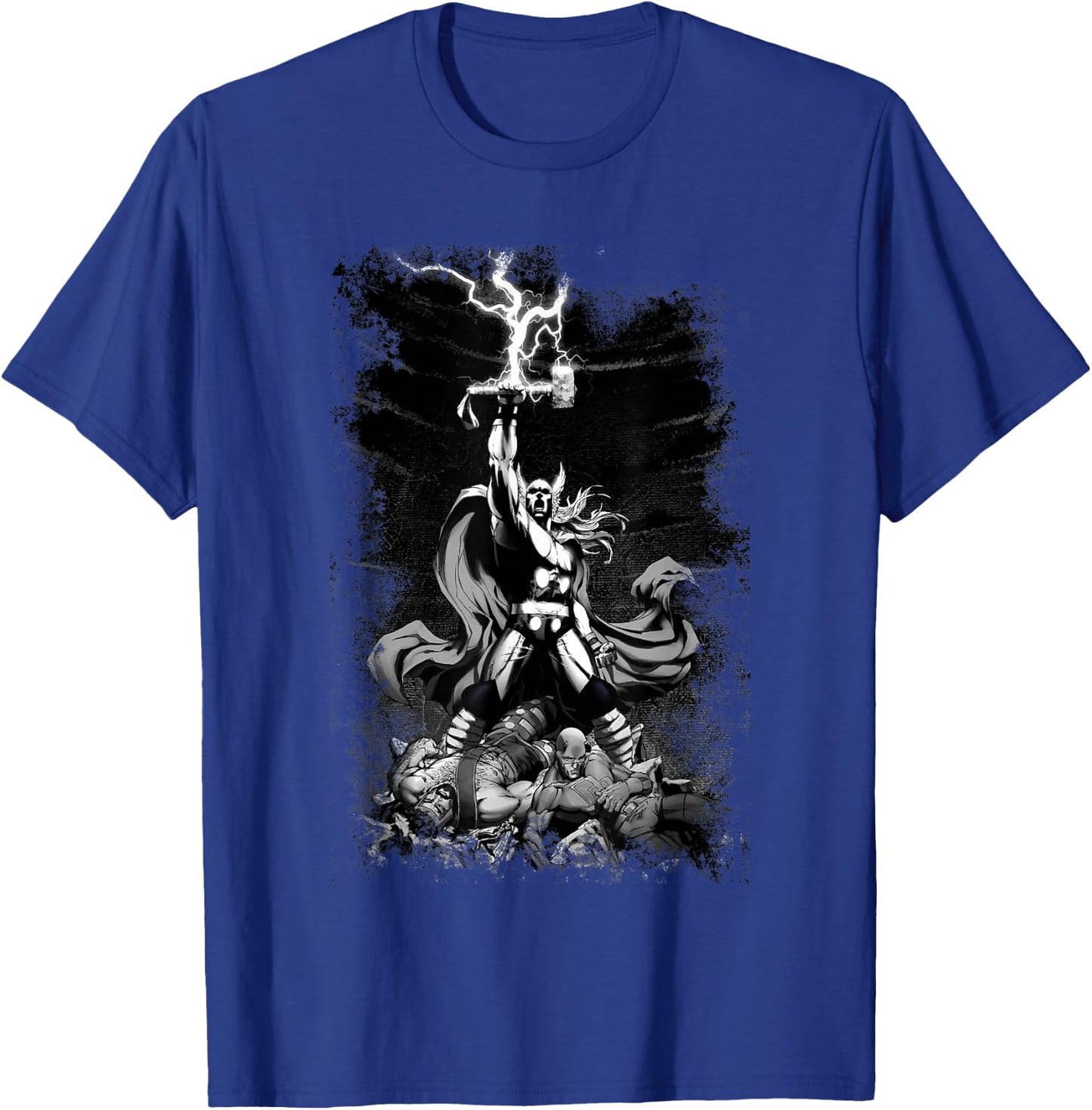 Marvel Comics Retro Classic Thor God Thunder Victory Poster T-Shirt - T-Shirt | Royal