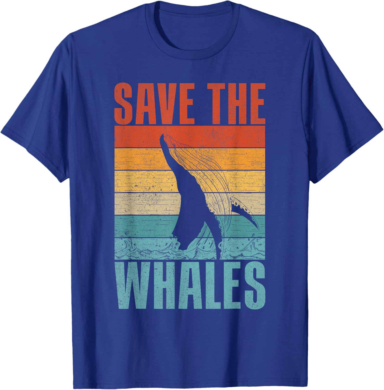 Save the Whales Lover Marine Scientist Environmentalist T-Shirt - T-Shirt | Royal