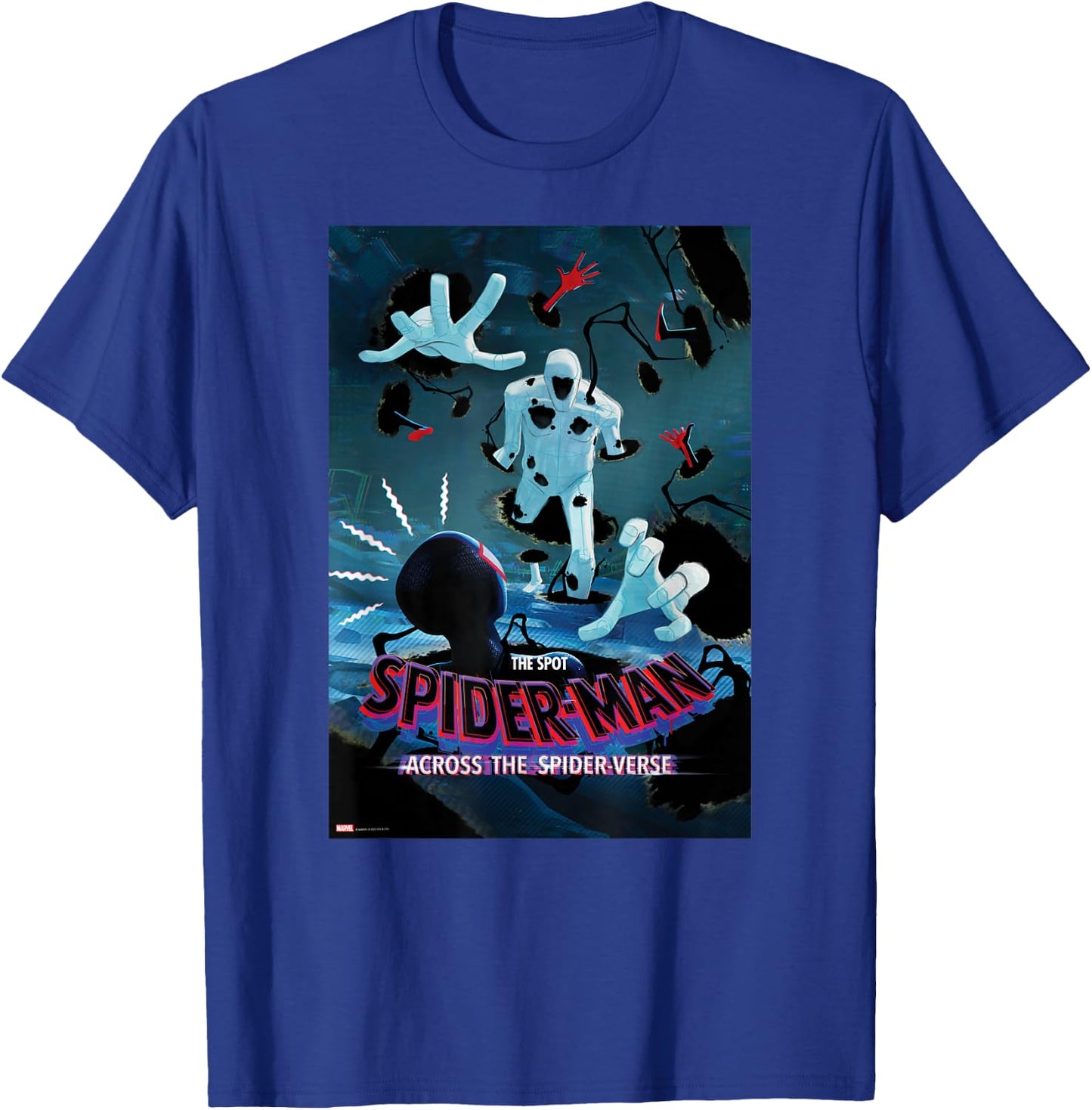 Marvel Spider-Man: Across the Spider-Verse The Spot Poster T-Shirt - T-Shirt | Royal