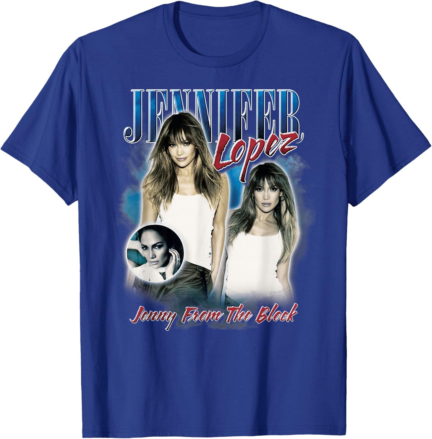 Jennifer Lopez Homage Collage T-Shirt - T-Shirt | Royal