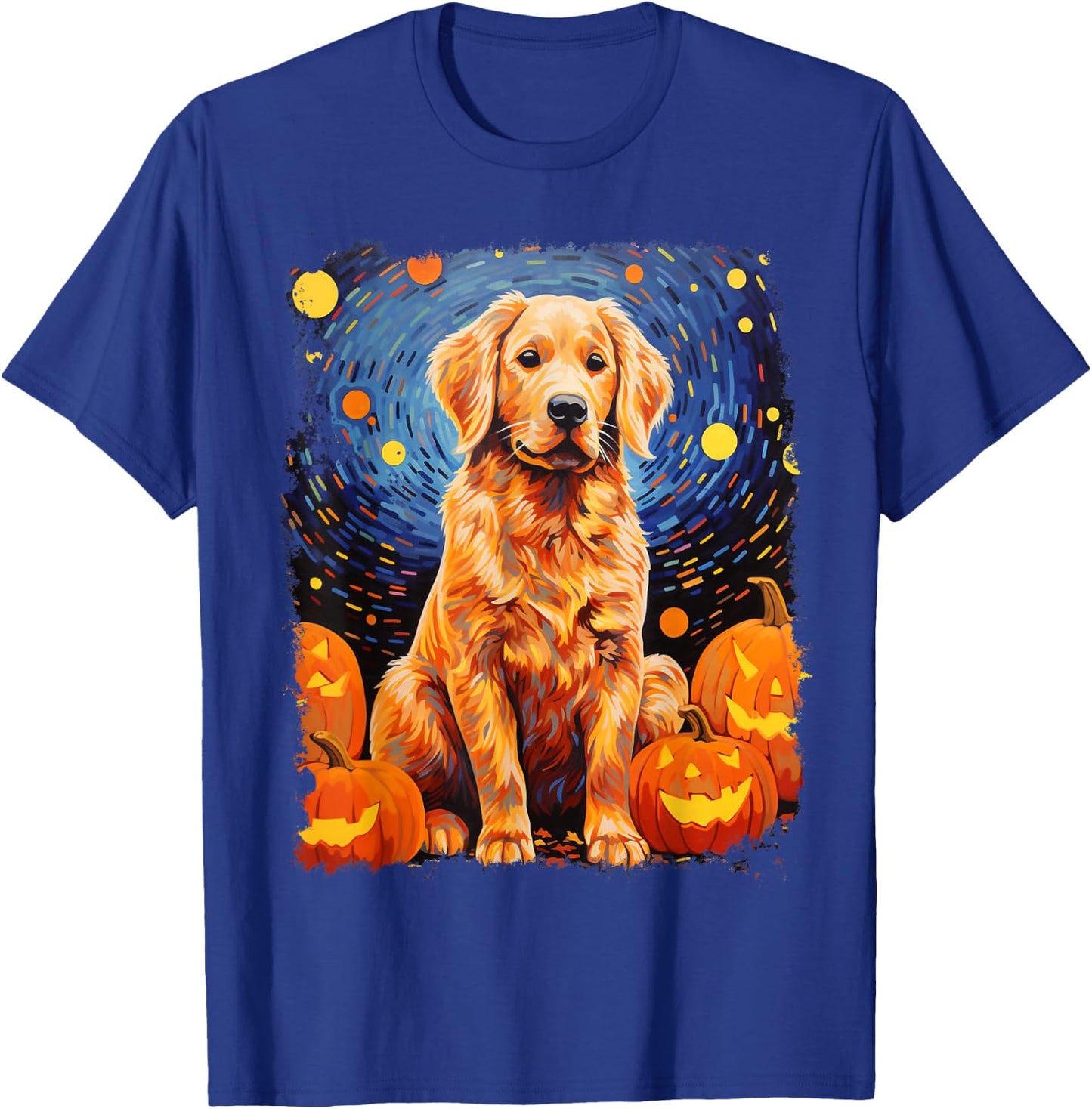 Golden Retriever Halloween T-Shirt - T-Shirt | Royal