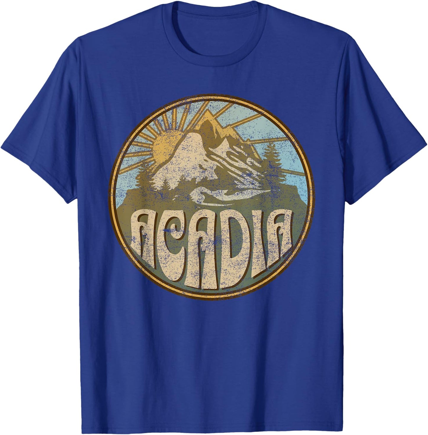Acadia National Park Maine Nature Mountains Hiking Outdoors T-Shirt - T-Shirt | Royal