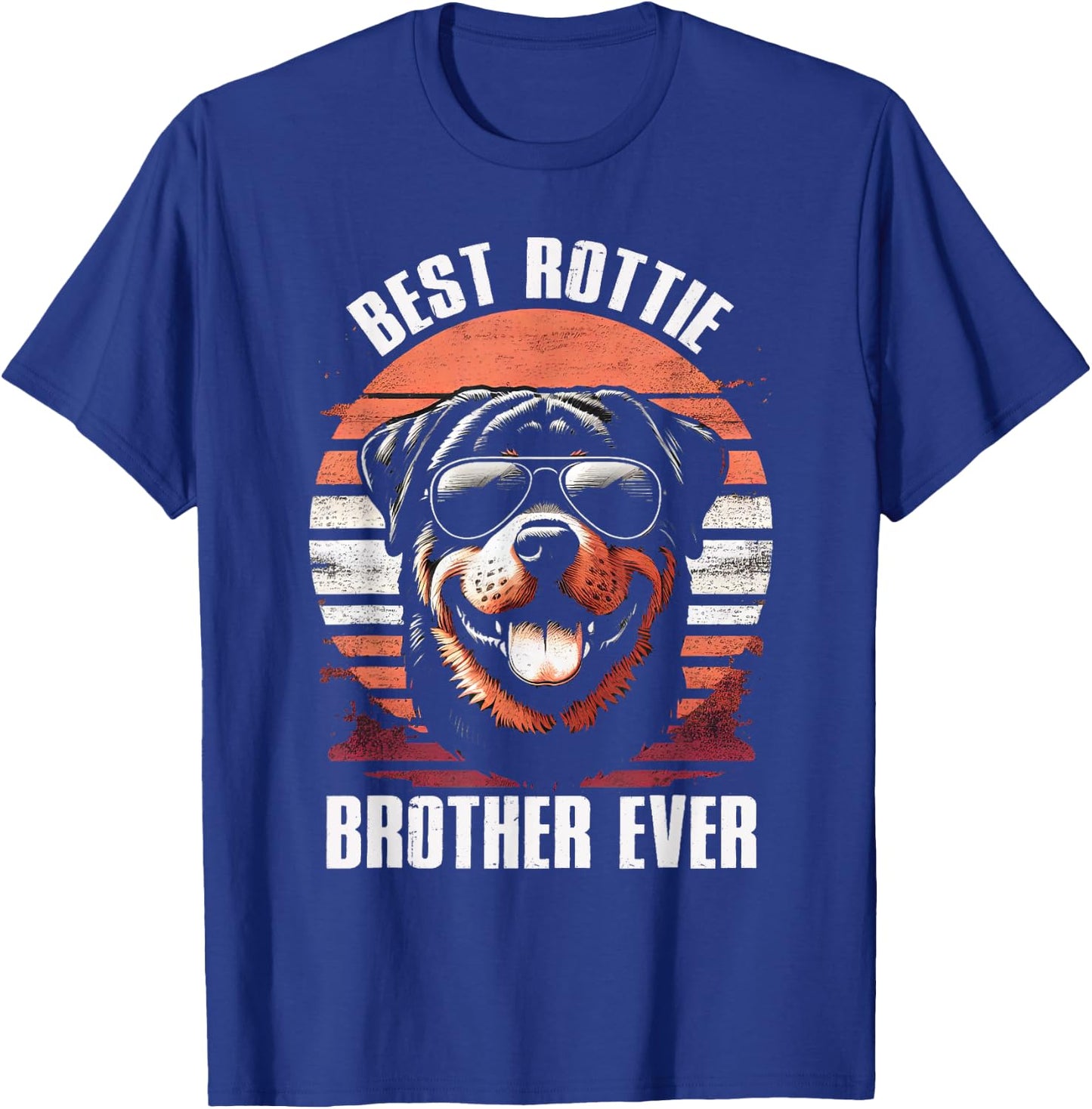 Best Rottie Brother Ever Rottweiler Dog Vintage T-Shirt - T-Shirt | Royal