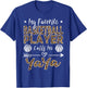 My Favorite Basketball Player Calls Me Yaya Grandma Leopard T-Shirt - T-Shirt | Royal