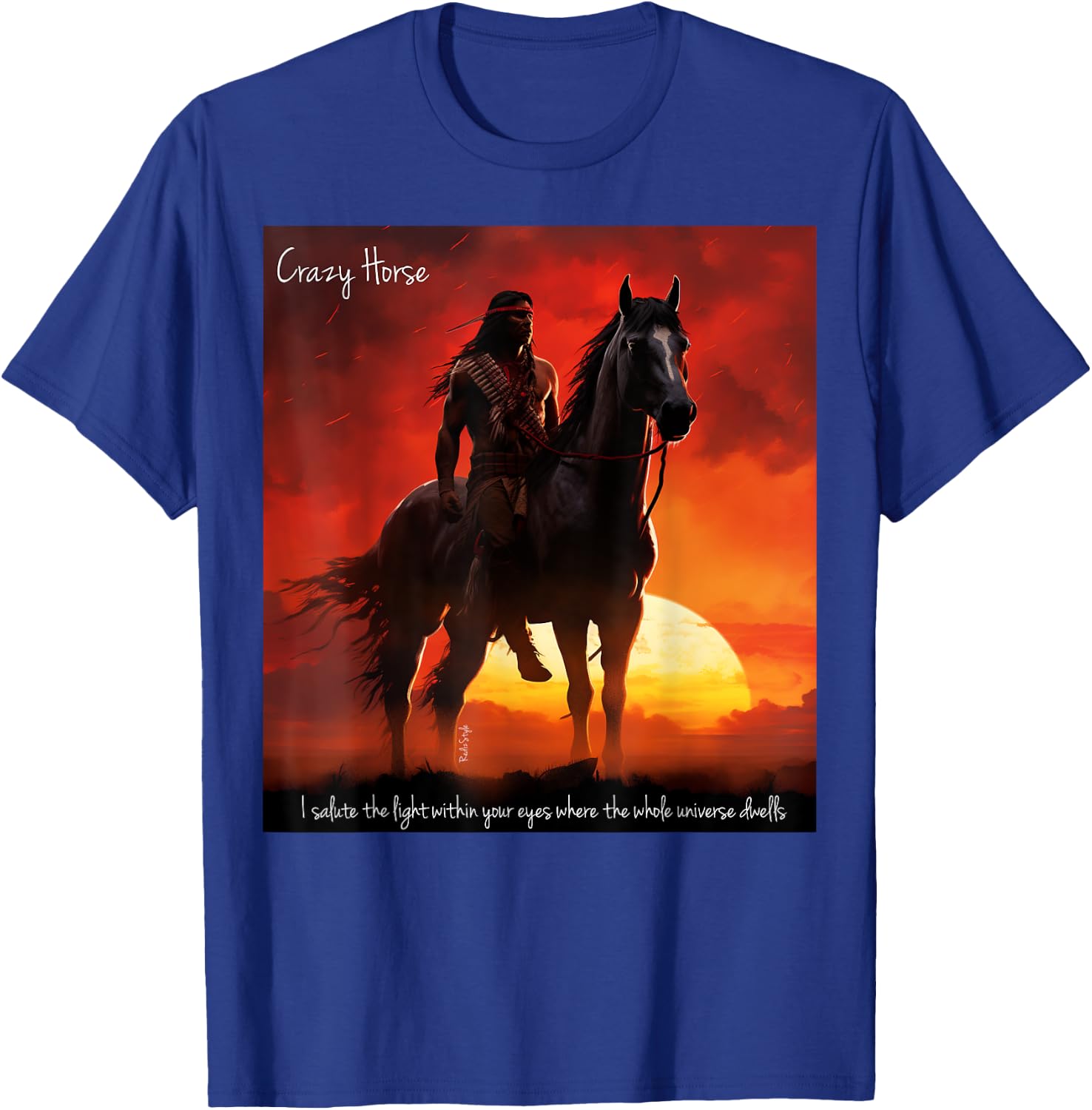 Crazy Horse T-Shirt - T-Shirt | Royal
