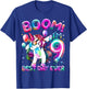 9 Years Old Dabbing Unicorn Gifts 9th Birthday Girl Party T-Shirt - T-Shirt | Royal