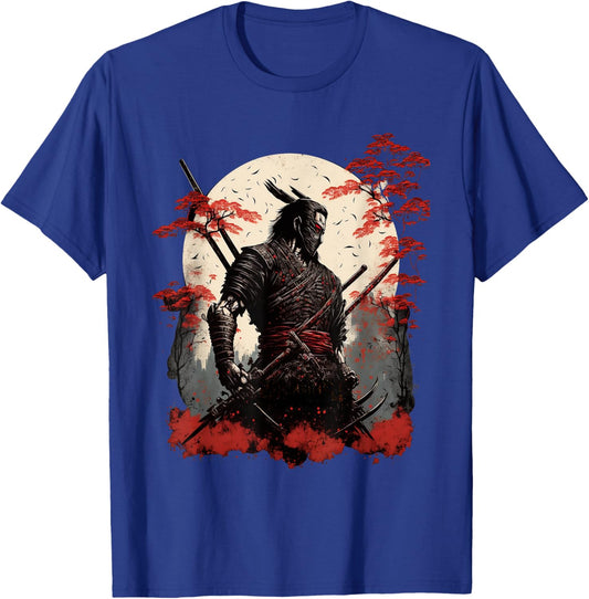 Ancient Japanese Samurai Shirt Bushido Code Warrior Gifts T-Shirt - T-Shirt | Royal