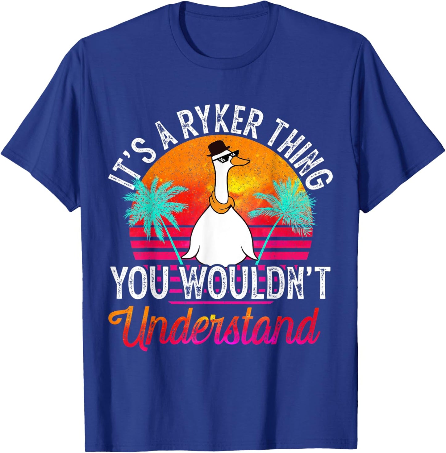 It's A Ryker Thing You Wouldn't Understand Funny Ryker Name T-Shirt - T-Shirt | Royal