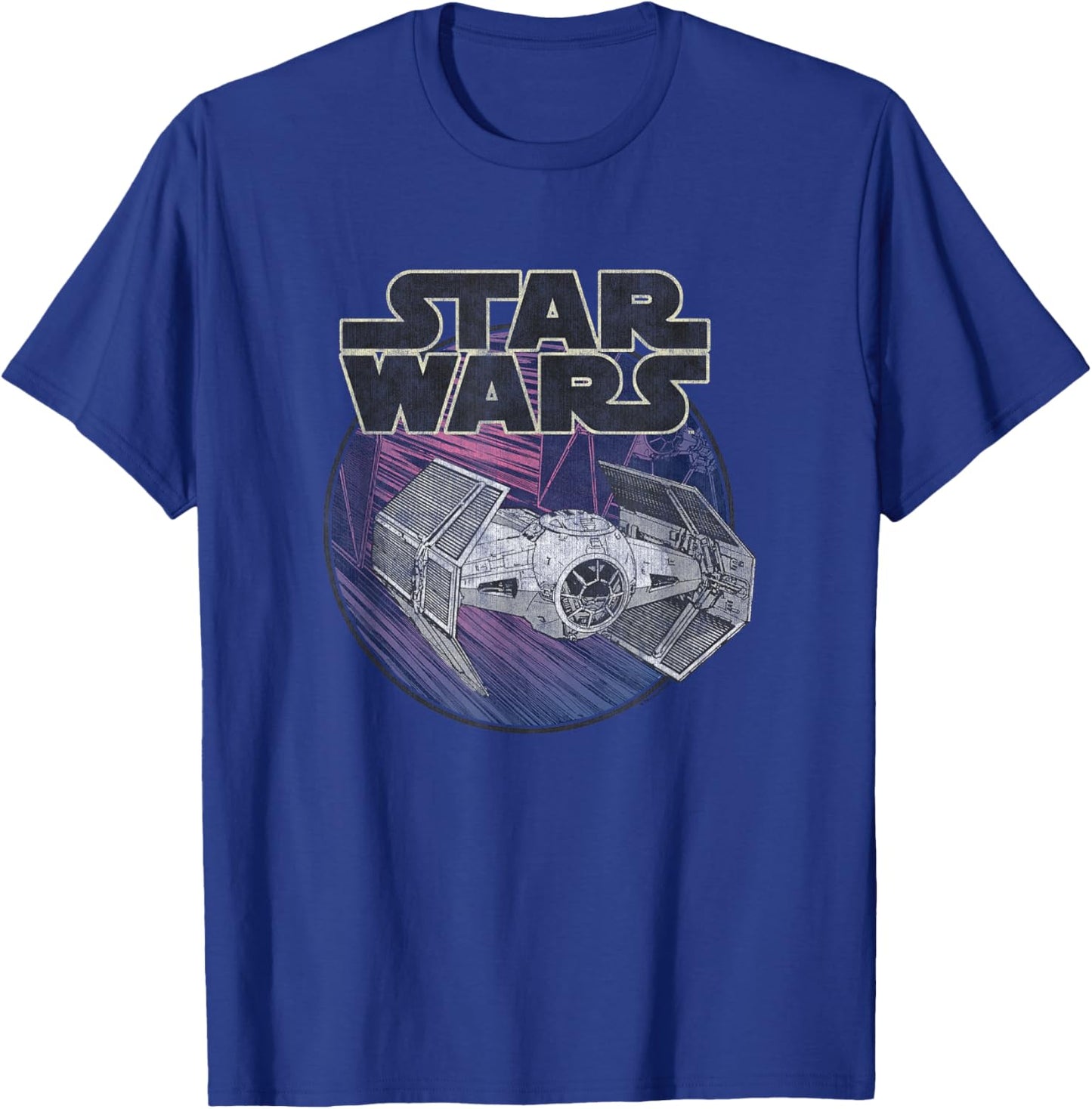 Star Wars A New Hope Tie Fighter Classic Vintage Logo T-Shirt - T-Shirt | Royal