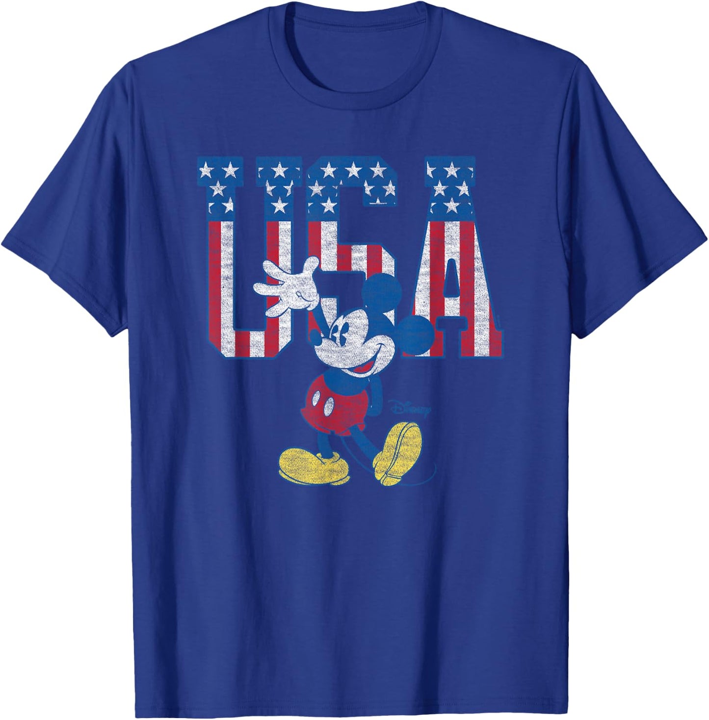Disney - Mickey USA Banner T-Shirt - T-Shirt | Royal