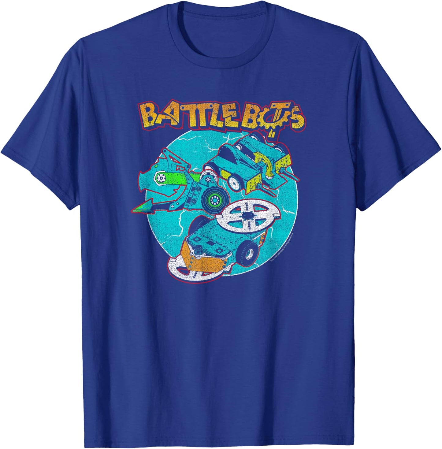 BattleBots Group Robot Lock Up Logo T-Shirt - T-Shirt | Royal