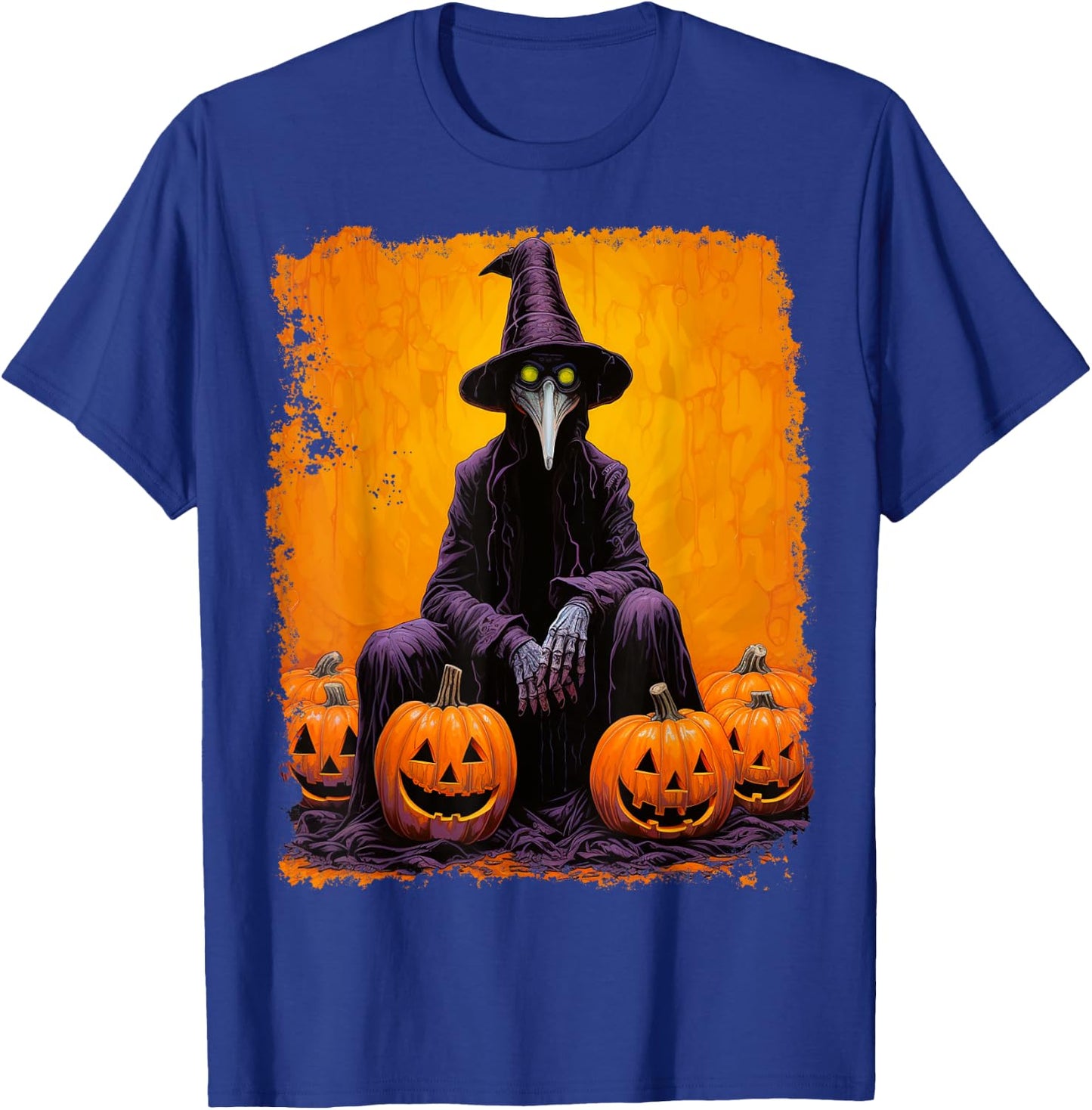 Pop Art Halloween Theme Plague Doctor T-Shirt - T-Shirt | Royal