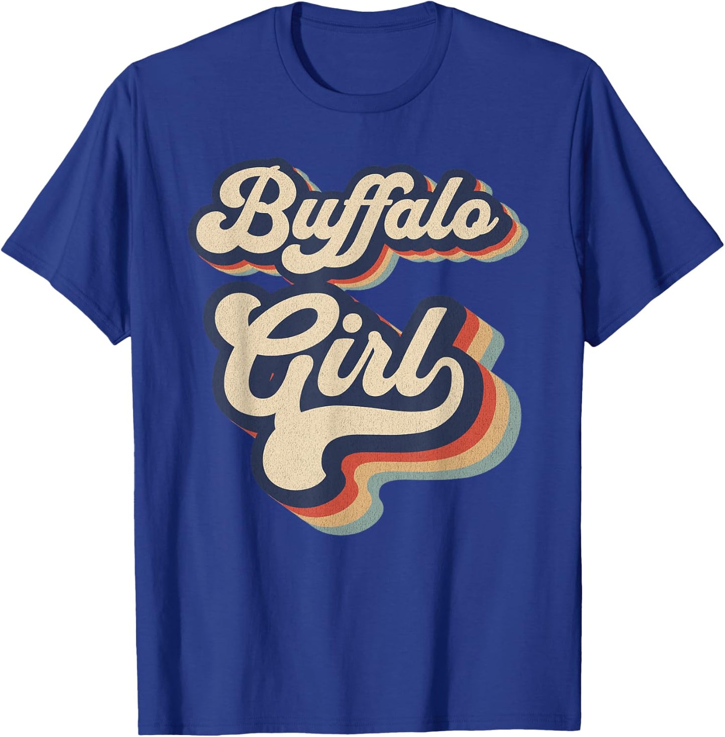 Vintage Design For Girls From Buffalo New York T-Shirt - T-Shirt | Royal