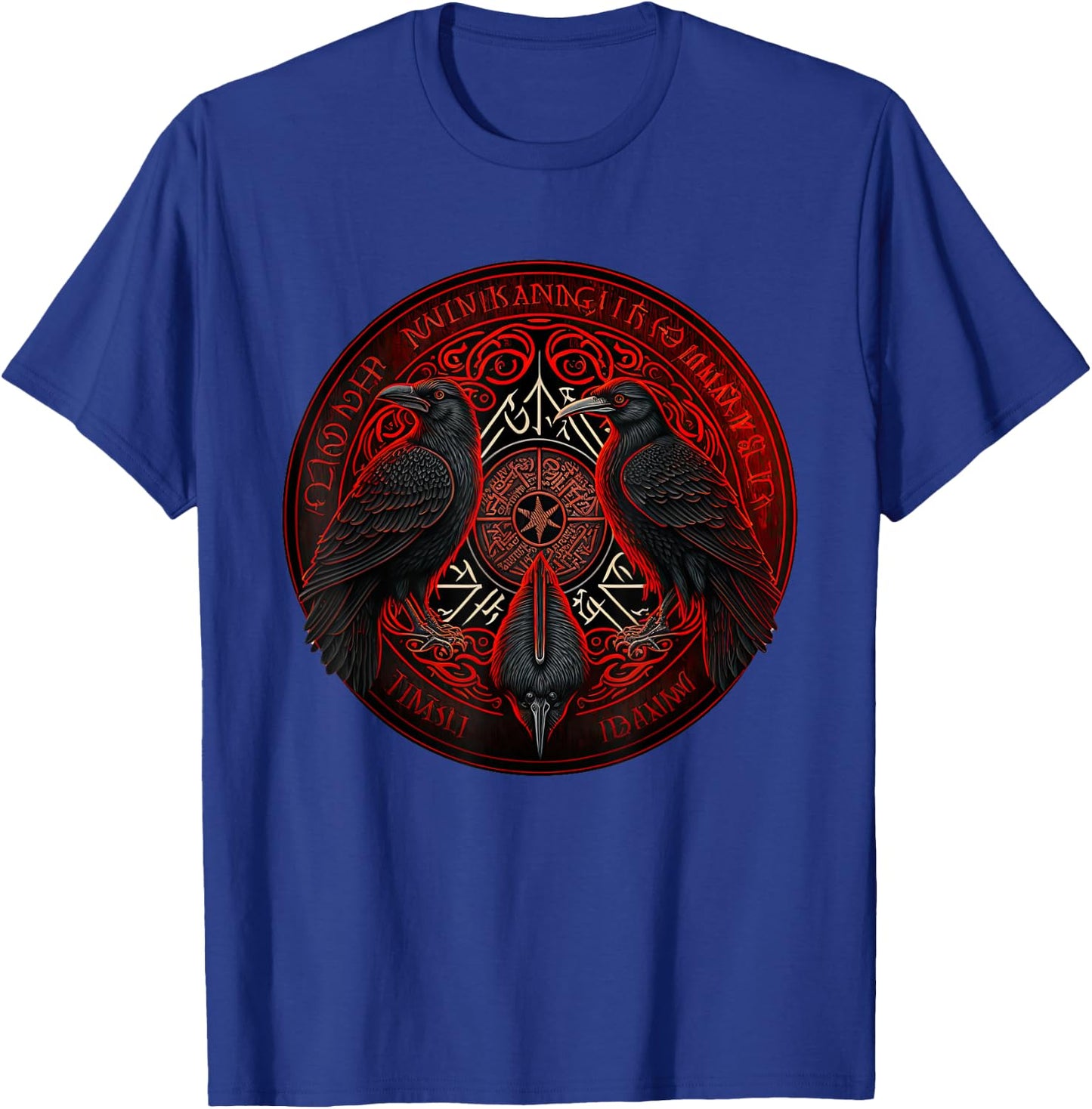 Scandinavian Odin Ravens T-Shirt - T-Shirt | Royal