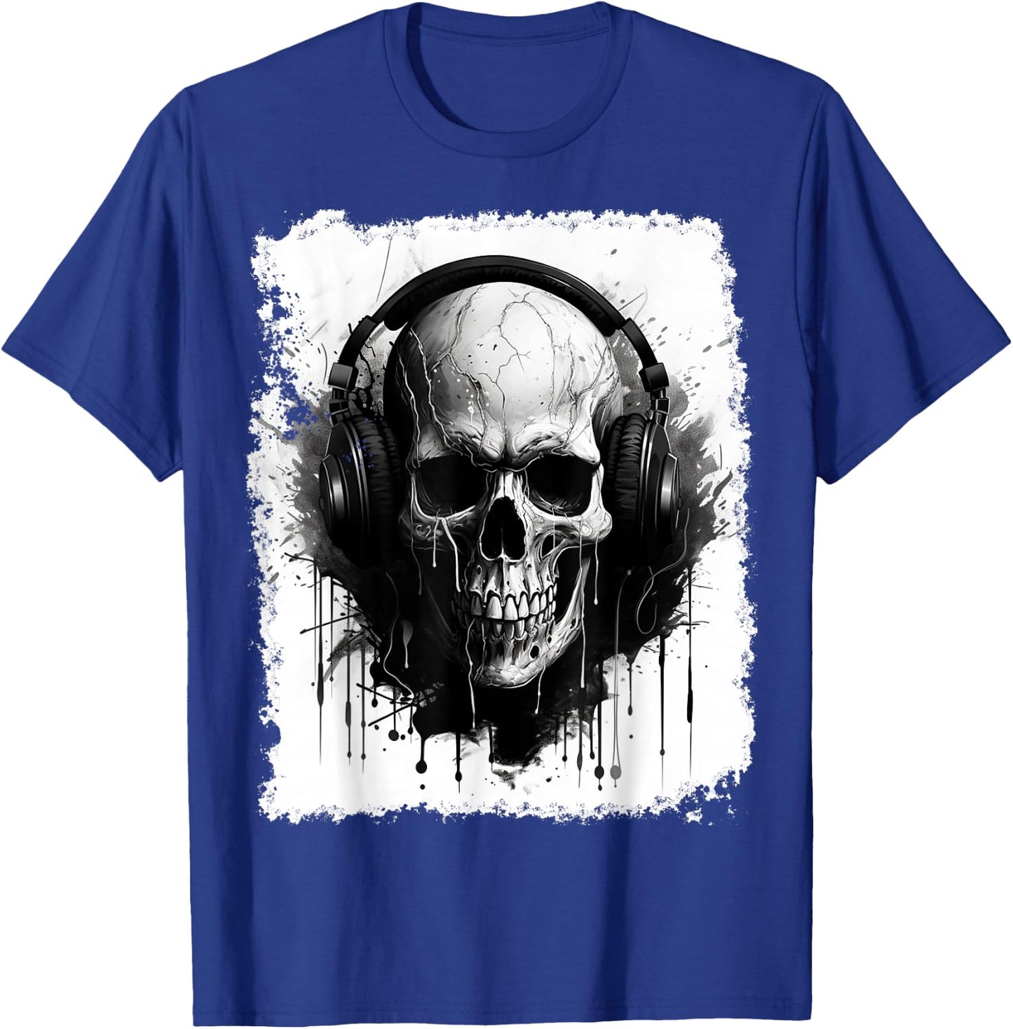 Skeleton Music T-Shirt - T-Shirt | Royal