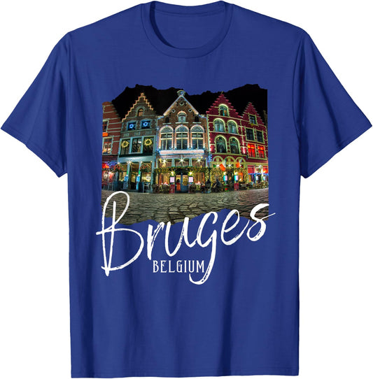 Christmas in Bruges Souvenir Belgium Bruges T-Shirt - T-Shirt | Royal