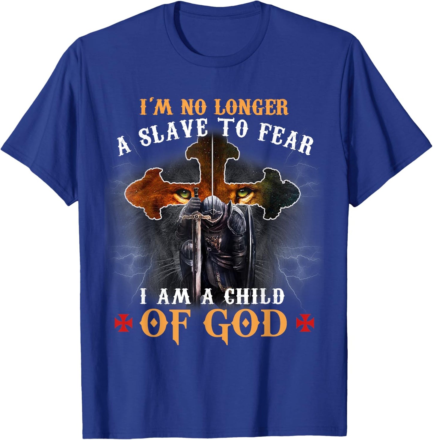 Christian Knight Templar I Am A Warrior Of God T-Shirt - T-Shirt | Royal