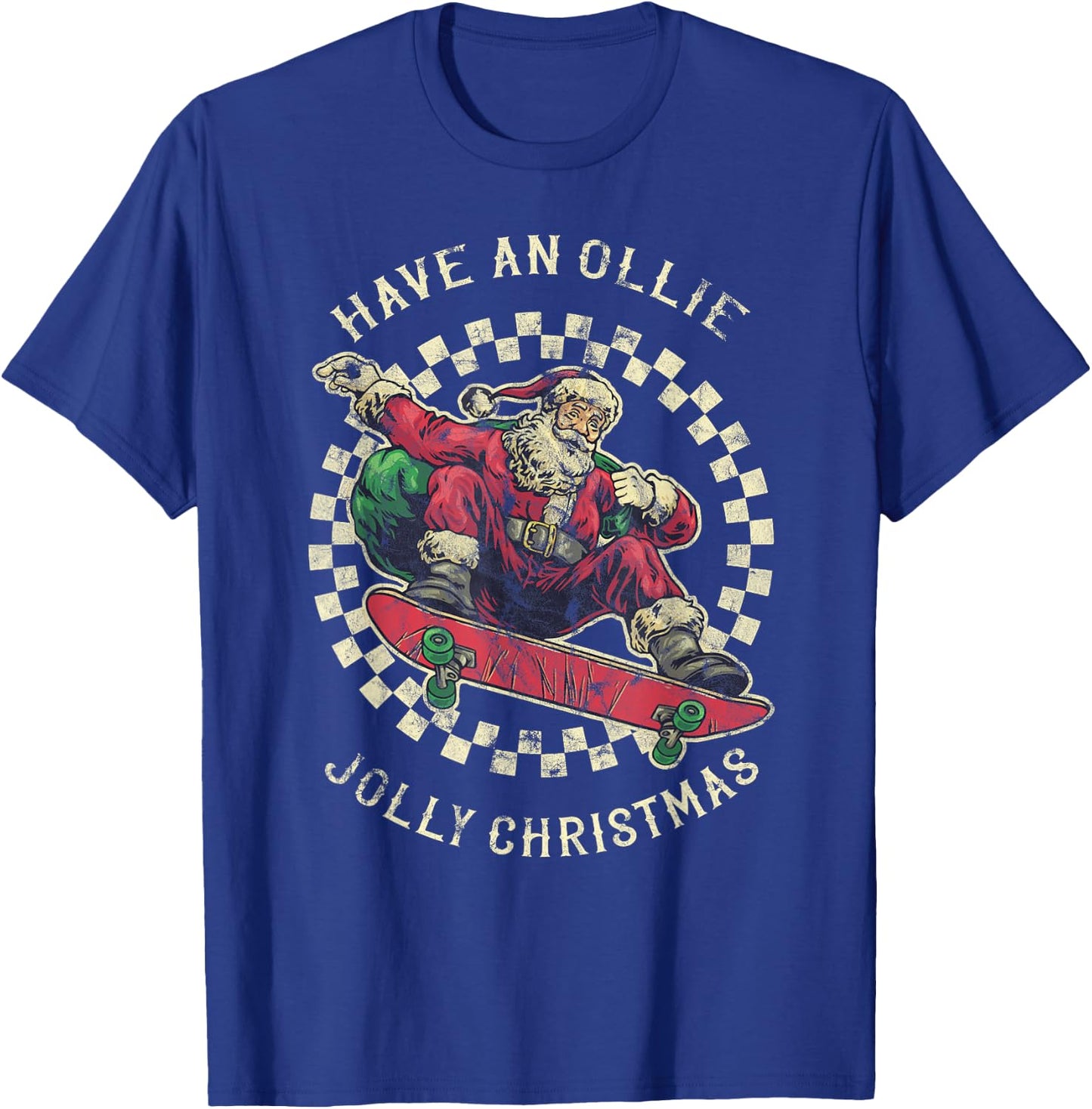 Have An Ollie Jolly Christmas Santa Claus T-Shirt - T-Shirt | Royal