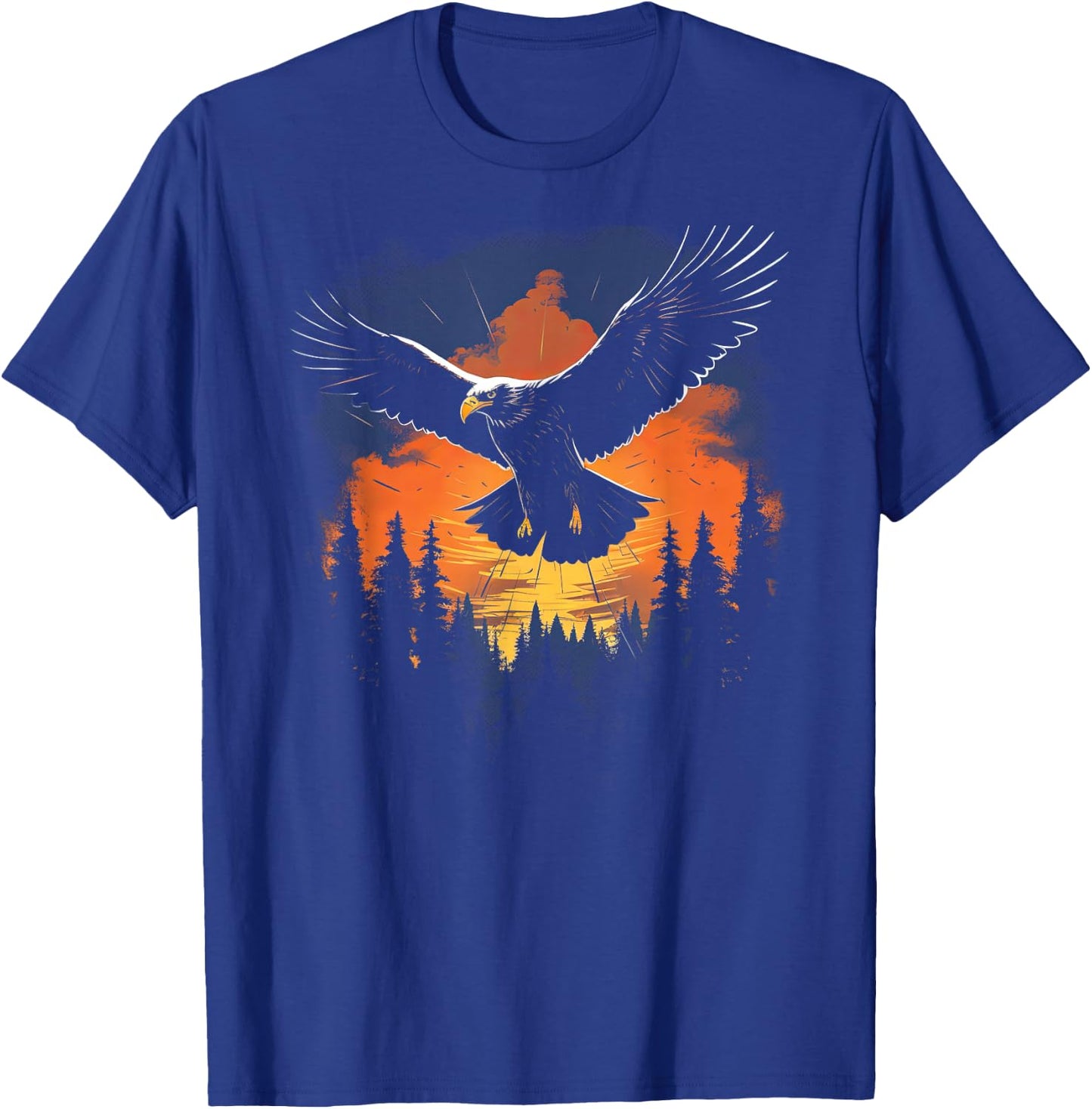 Eagle Forest Animal Wildlife T-Shirt - T-Shirt | Royal