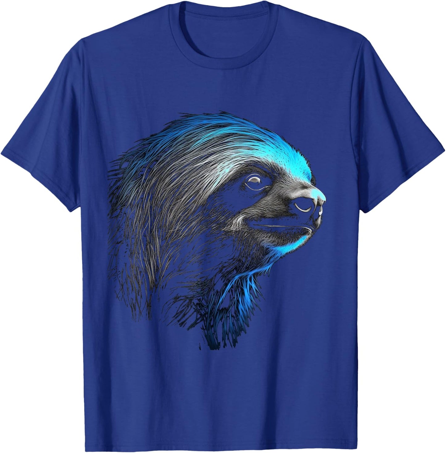 Sloth - Animal Art Animal Motif Artwork Sloth T-Shirt - T-Shirt | Royal