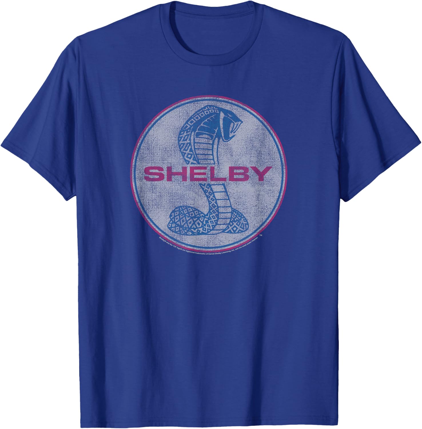 Carroll Shelby Full Color Cobra T-Shirt - T-Shirt | Royal