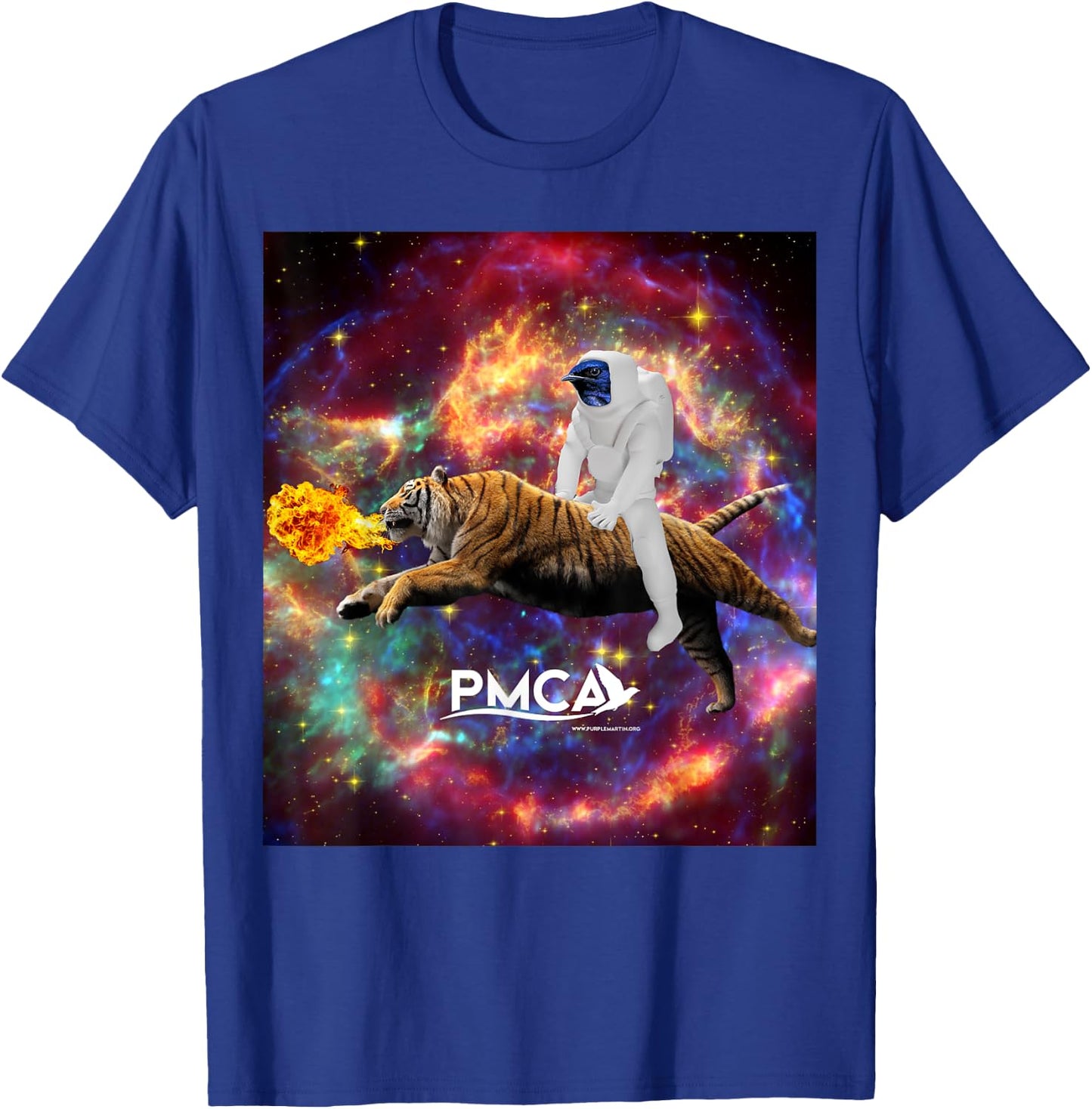 Purple Martin Space Tiger T-Shirt - T-Shirt | Royal