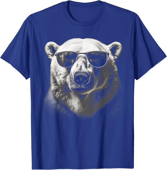 Polar Bear sunglasses wild animal art animal Polar Bear T-Shirt - T-Shirt | Royal