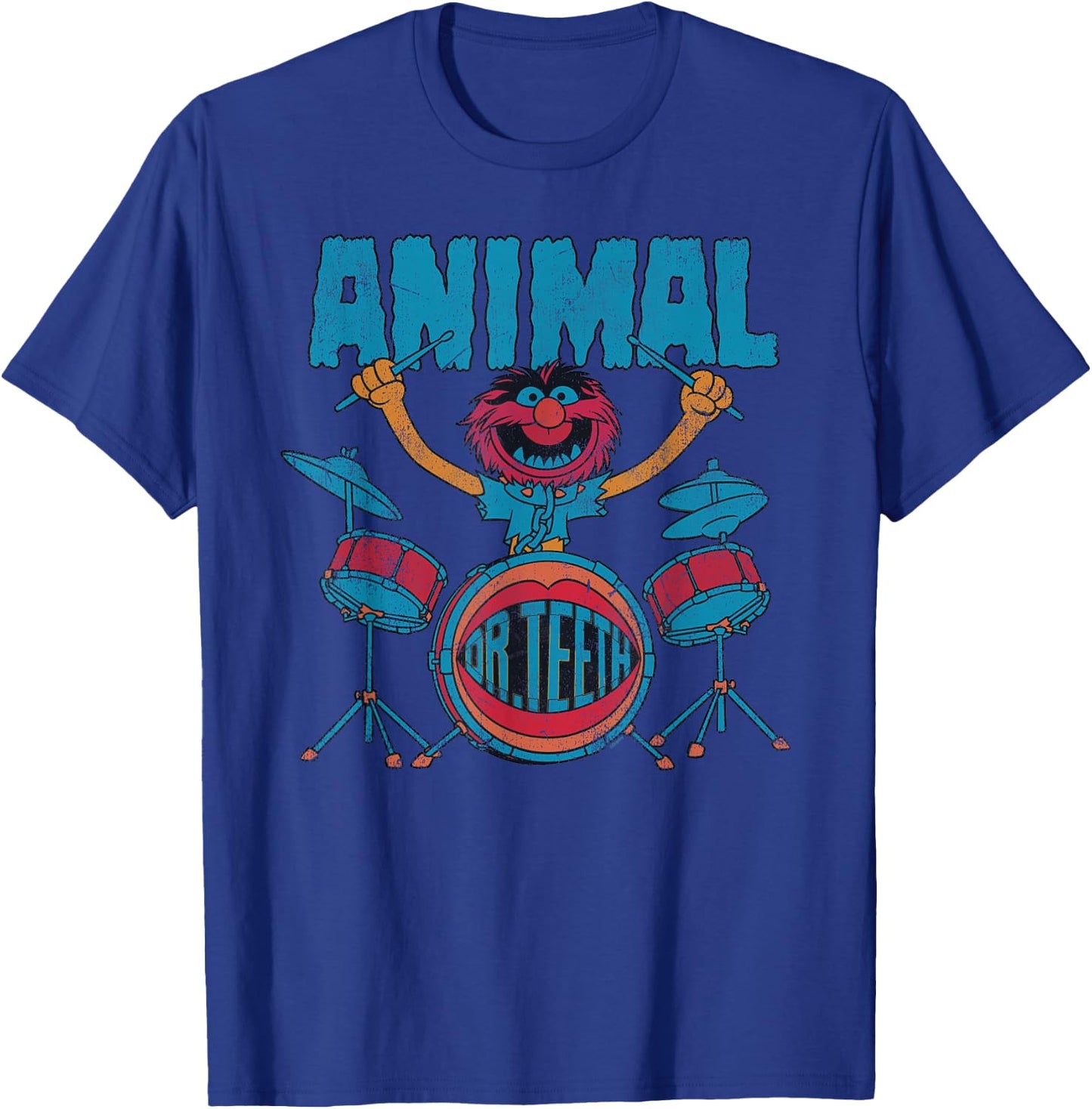 Disney The Muppets Animal Dr Teeth & Electric Mayhem Vintage T-Shirt - T-Shirt | Royal