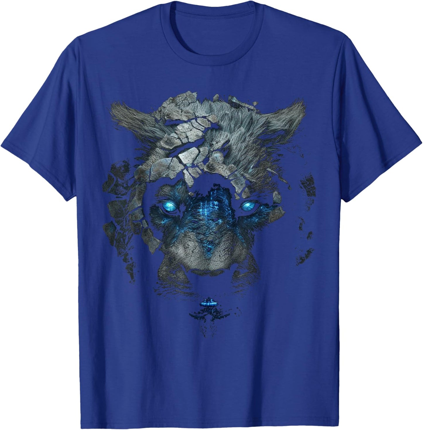 Lion Fantasy Predatory Cat Art - Blue Eyes Robot Animal Women Kids T-Shirt - T-Shirt | Royal
