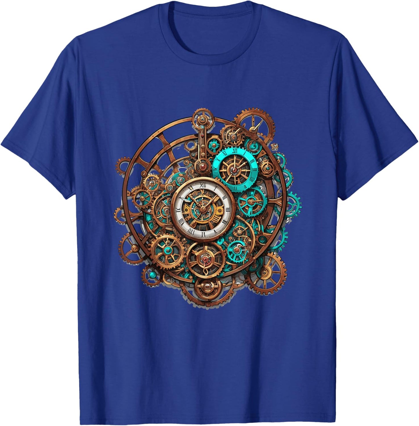 Vintage steampunk clock gears steampunk T-Shirt - T-Shirt | Royal