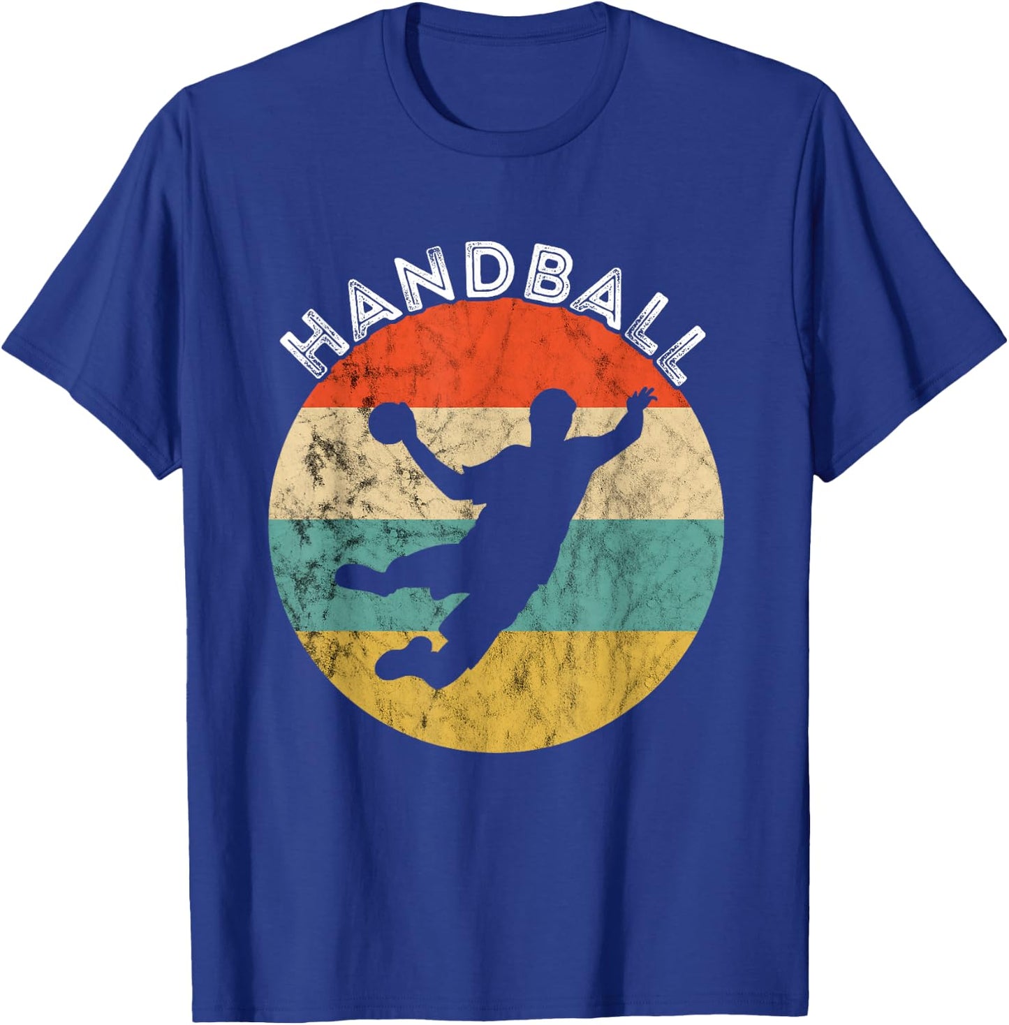 Handball Vintage Retro Handball Player Handball Game T-Shirt - T-Shirt | Royal