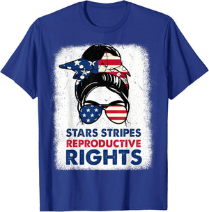 4th Of July Stars Stripes Reproductive Right Patriotic Women T-Shirt - T-Shirt | Royal